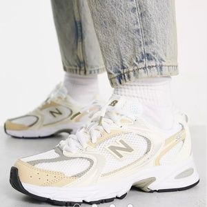 New balance 530 beige and silver asos exclusive